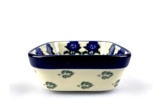 428 Bunzlau vierkant schaaltje 9,5 x 9,5 cm 1071X 428 Kleine vierkante schaaltjes 9,5 x 9,5 cm